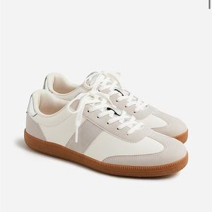 J. Crew field sneakers in metallic - Size 7
